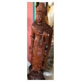 N1 -CARVED GUANYIN STATUETTE 49"T (K61)