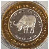 CALIFORNIA - $10 .999 SILVER TOKEN (B33)