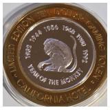 CALIFORNIA - $10 .999 SILVER TOKEN (B31)