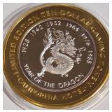 CALIFORNIA - $10 .999 SILVER TOKEN (B42)