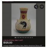 J4 - SOUTHWEST STYLE POTTERY VASE STAND