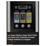 J4 - RAIDERS SUPER BOWL TICKET DISPLAY
