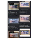 J4 - LARGE FRAMED PANORAMIC LANDSCAPE ART