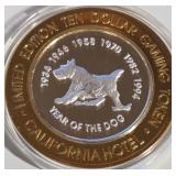 CALIFORNIA - $10 .999 SILVER TOKEN (B39)
