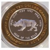 CALIFORNIA - $10 .999 SILVER TOKEN (B34)