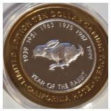 CALIFORNIA - $10 .999 SILVER TOKEN (B36)
