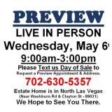PREVIEW LIVE IN PERSON - Wednesday, May 6th