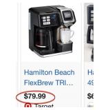 J3 - HAMILTON BEACH FLEX BREW COFFEE MAKER (K2)