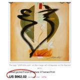J3 - FRAMED ART 35X19"
