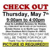 AUCTION PICK UP DAY & HOURS