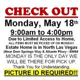 AUCTION PICK UP DAY & HOURS