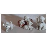 S2 - LOT OF THREE DOG FIGURINES (L32)