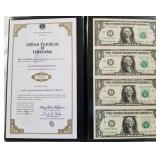 S2 - BANKERS VAULT PORTFOLIO UNCUT $1 BILLS (Z25)