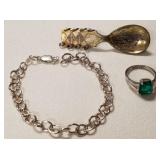 S2 - THREE PIECES STERLING SILVER (Z128)
