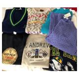 S2 - MIXED LOT OF PULL-OVER SWEATERS & SWEATSHIRTS