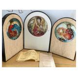 S2 - BYZANTINE TRIPTYCH PLATES WITH COA (L243)