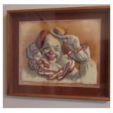 S2 - FRAMED CLOWN ART 21X25" (A21)