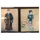 S2 - TWO PIECES ASIAN ART FRAMED 14X16'EA (M3)