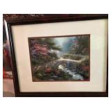 S2 - THOMAS KINKADE 'BRIDGE OF FAITH' ART FRAMED