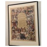 S2 - 'A DOG'S PLEA' PRINT FRAMED 20X28' (M2)