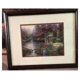S2 - THOMAS KINKADE 'GARDEN PRAYER' ART FRAMED