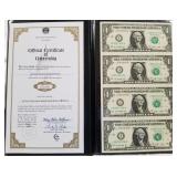 S2 - BANKERS VAULT PORTFOLIO UNCUT $1 BILLS (Z24)