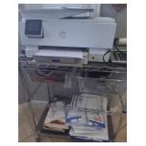 S2 - HP PRINTER, STAND, CONTENTS (K31)