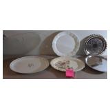 S2 - LOT OF VINTAGE PLATTERS & TRAYS (L28)