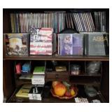 S2 - MIXED LOT OF CDS, OFFICE SUPPLIES, FAUX FRUIT