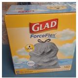K - GLAD FORCE-FLEX TRASH BAGS (P34)