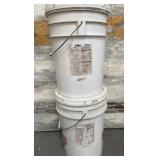 K - BUCKETS OF EMERGENCY FOOD - FLOUR & OATS