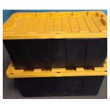 K - TWO HEAVY-DUTY STORAGE BOXES (P198)