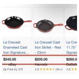 K - LE CREUSET SKILLET (S146)