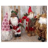 K - SANTA CLAUS & GNOME CHRISTMAS DECORATIONS