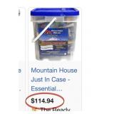 K - MOUNTAIN HOUSE EMERGENCY FOOD  (P11)