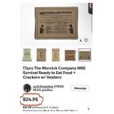 K - LOT OF EMERGENCY FOOD RATIONS (S179)