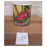 K - CAN OF HEIRLOOM GARDEN SEEDS (S178)