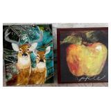 K - TWO PIECES FRAMED ART (S224)