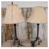 K - LOT OF TWO TABLE LAMPS (S73)