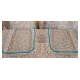 K - TWO GLASS BAKING DISHES & SMALL BOWL (S156)