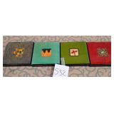 K - HAND PAINTED DECORATIVE TILES (S32)