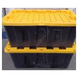 K - TWO HEAVY DUTY STORAGE BINS (S16)