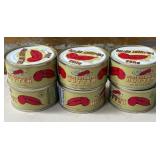 K - SIX CANS PURE CREAMERY BUTTER (C83)