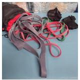 K - LOT OF FITNESS RESISTANCE BANDS (P151)