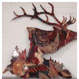 K - ONE PIECE STAG WALL DECOR (S141)