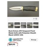 K - BUCKCOTE KNIFE WITH SHEATH (P95)