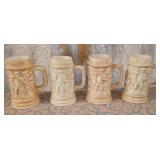 K - LOT OF FOUR STEINS (S151)