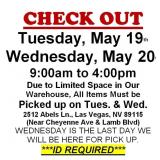 AUCTION PICK UP DAYS & HOURS