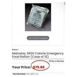 K - CASE OF EMERGENCY FOOD RATIONS (P35)