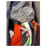 K - MIXED LOT OF CLOTHING AND BIN (S26)